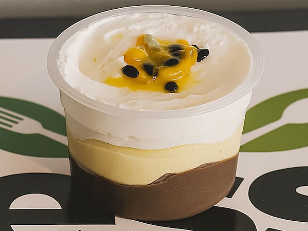 Delícia de maracujá com chocolate